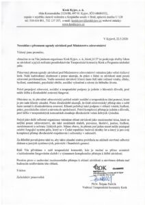 Stanovisko organizace Krok Kyjov z.ú. k plánovanému přesunu agendy závislostí